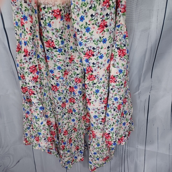 Umgee strapless boho floral wide leg jumpsuit - Picture 14 of 14